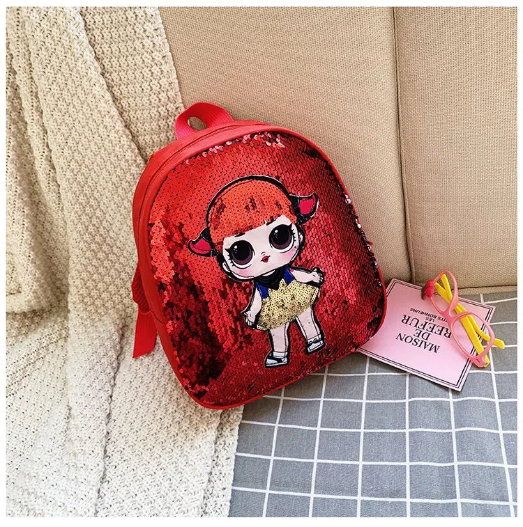 Reversible Sequin Doll Backpack - Princess Fashion (Ages 3-6)