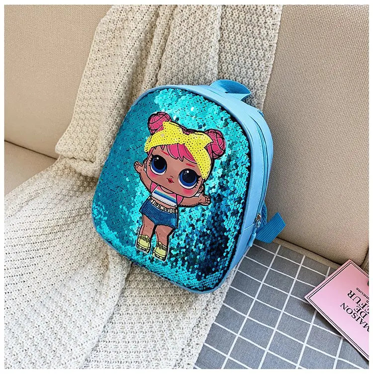 Reversible Sequin Doll Backpack - Princess Fashion (Ages 3-6)