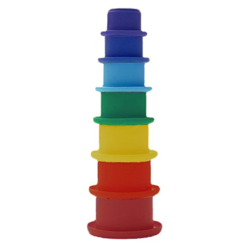 Montessori silicone stacking toy for babies