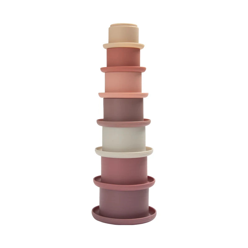 Montessori silicone stacking toy for babies