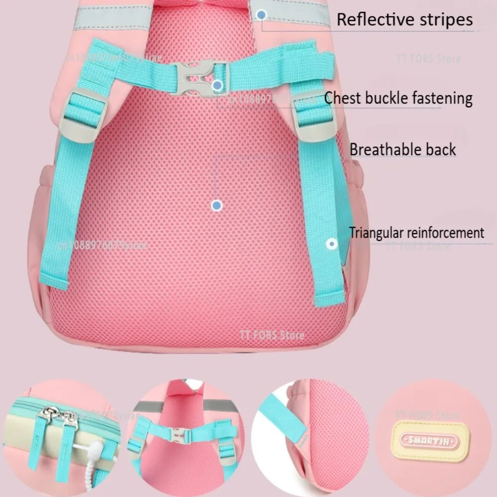 Mochila escolar infantil para meninos e meninas em idade pré-escolar