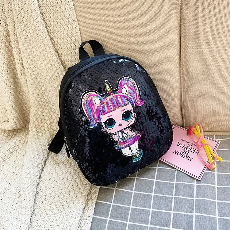 Reversible Sequin Doll Backpack - Princess Fashion (Ages 3-6)