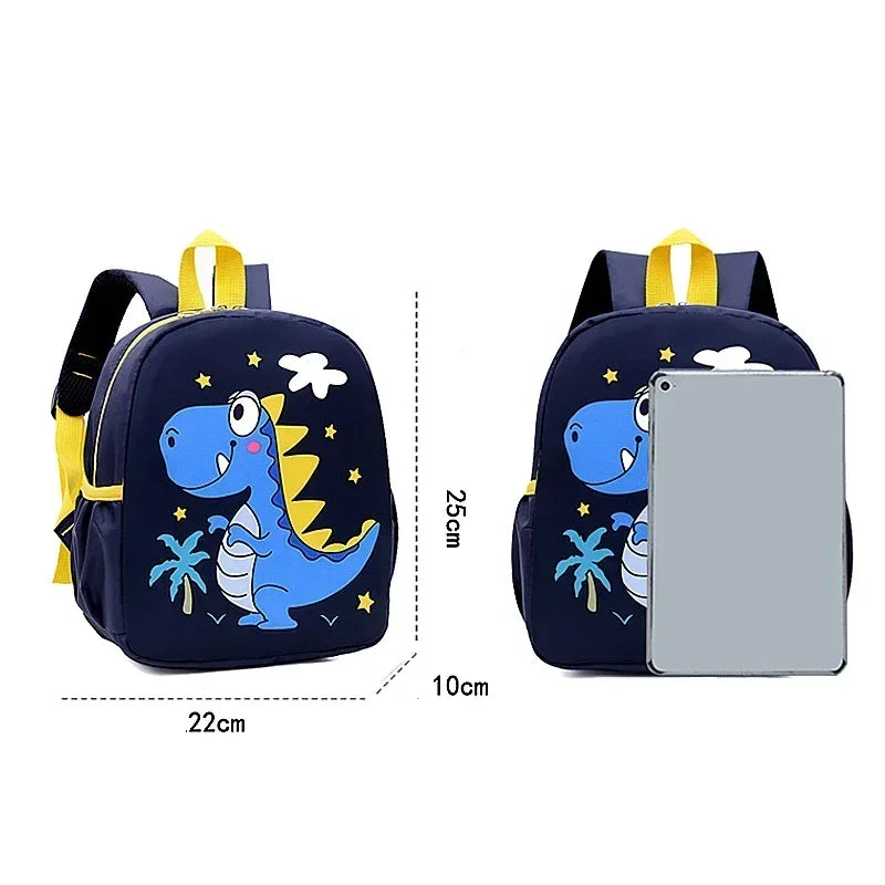 Cute Cartoon Dinosaur Preschool Backpack (Waterproof)