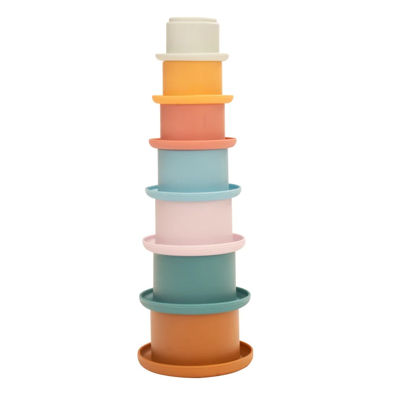 Montessori silicone stacking toy for babies