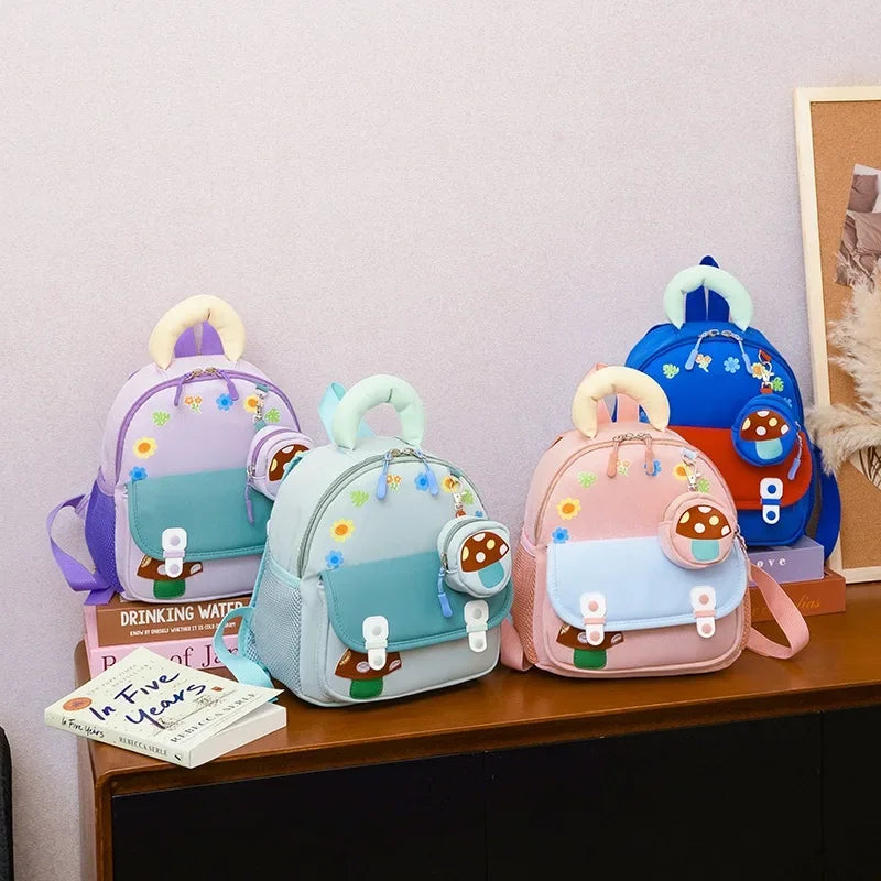 Children's backpack ideal for school, preschool, kindergarten, travel, and outdoor activities. Lightweight and durable.