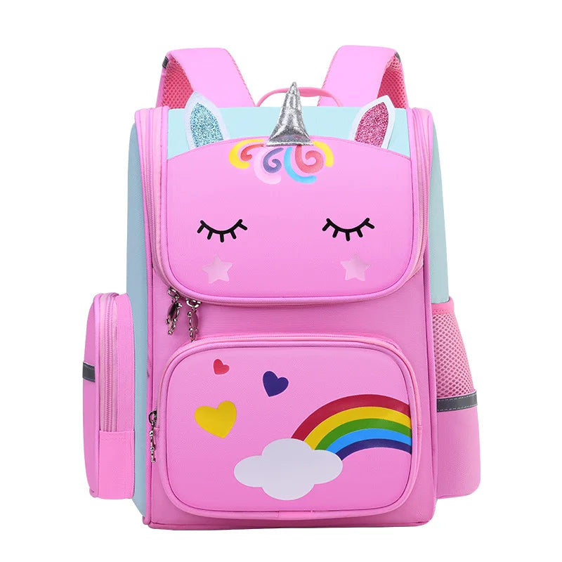 Girls' Waterproof Backpack with Unicorn Design