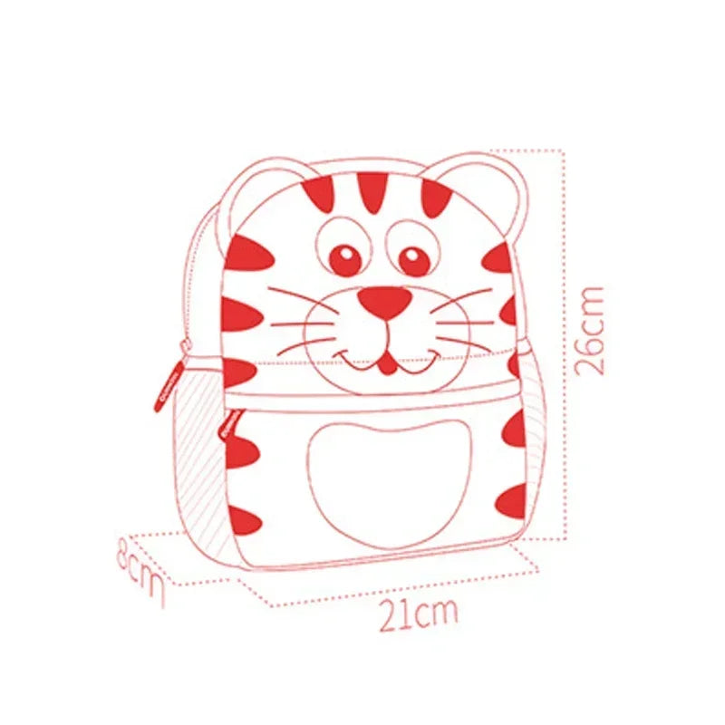 Cute 3D Animal Toddler Backpack (Kindergarten/Daycare)