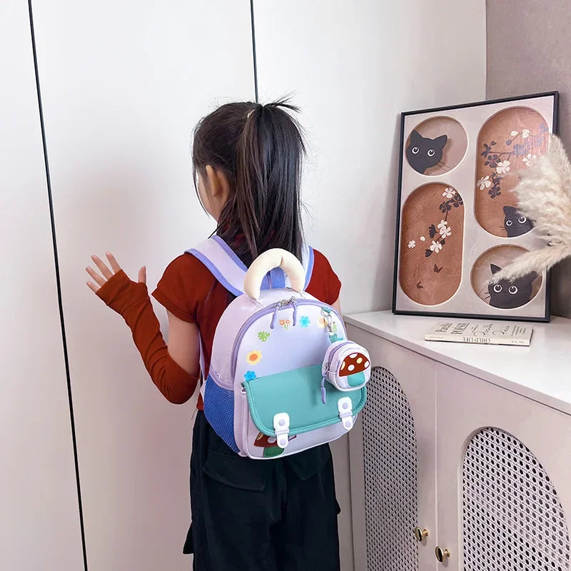Children's backpack ideal for school, preschool, kindergarten, travel, and outdoor activities. Lightweight and durable.