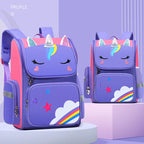 Girls' Waterproof Backpack with Unicorn Design
