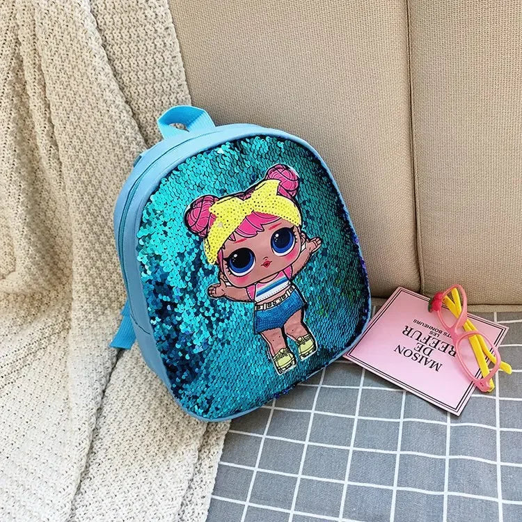 Reversible Sequin Doll Backpack - Princess Fashion (Ages 3-6)