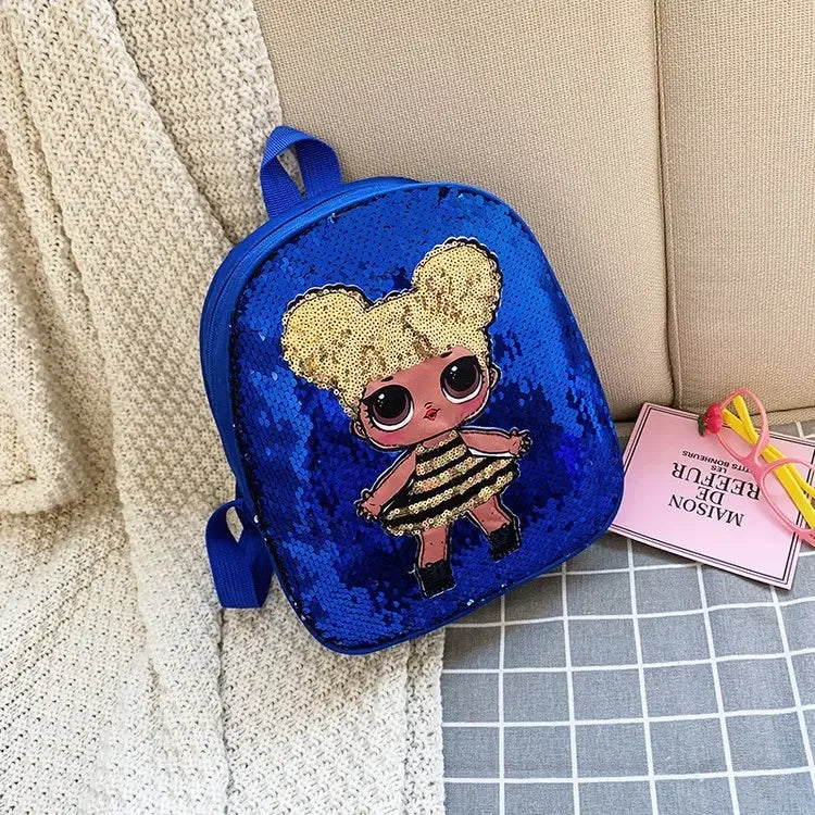 Reversible Sequin Doll Backpack - Princess Fashion (Ages 3-6)