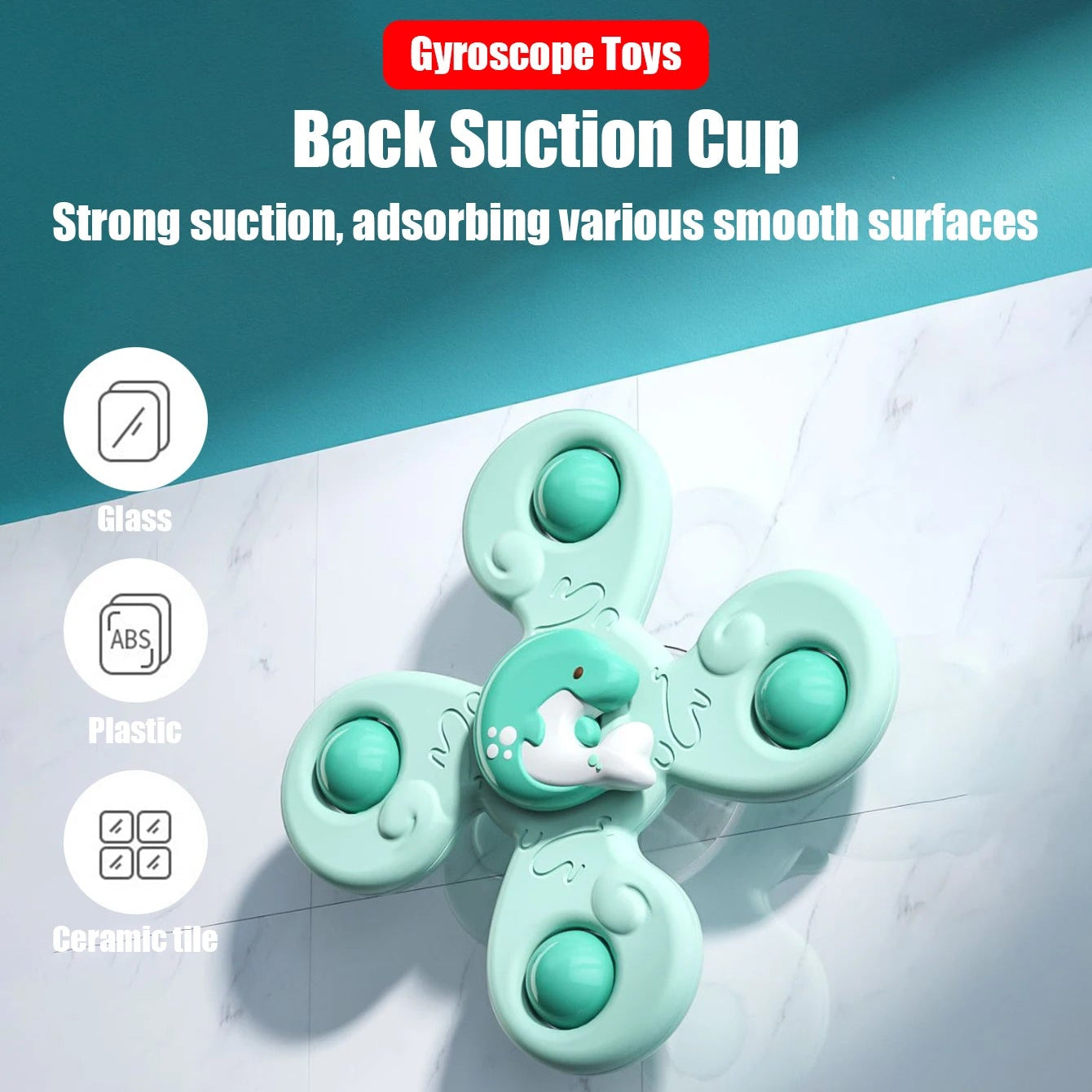 3-piece set of baby bath toys