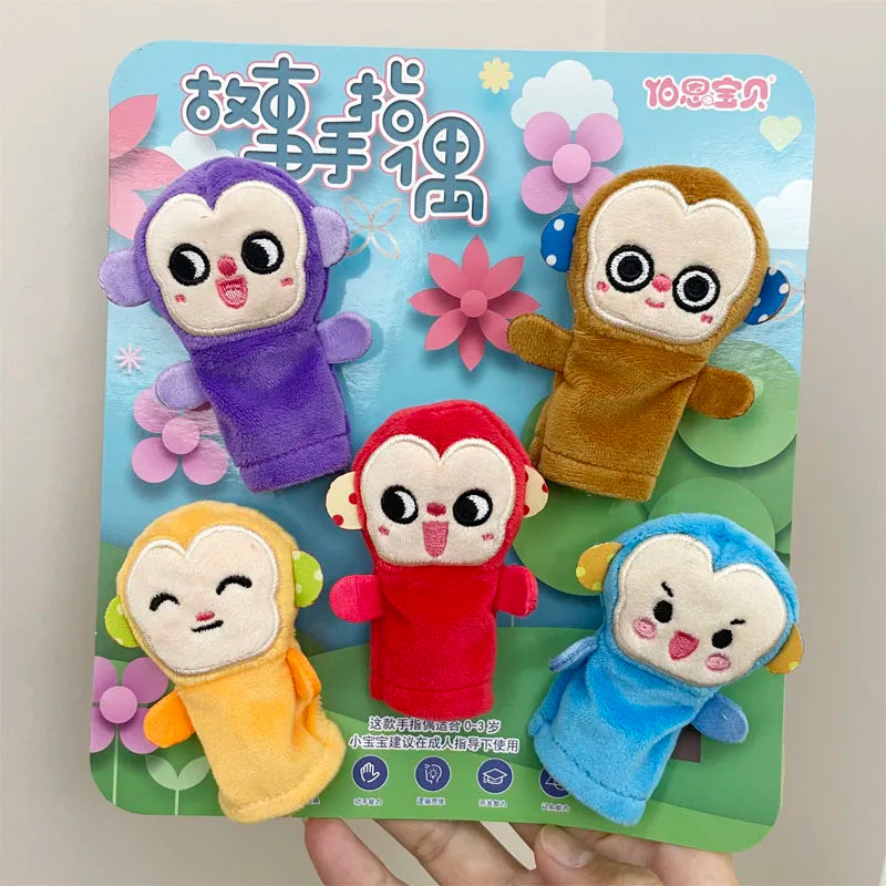 Cute Animals on Your Fingers: Plush Finger Puppets for Storytelling