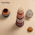 Montessori silicone stacking toy for babies