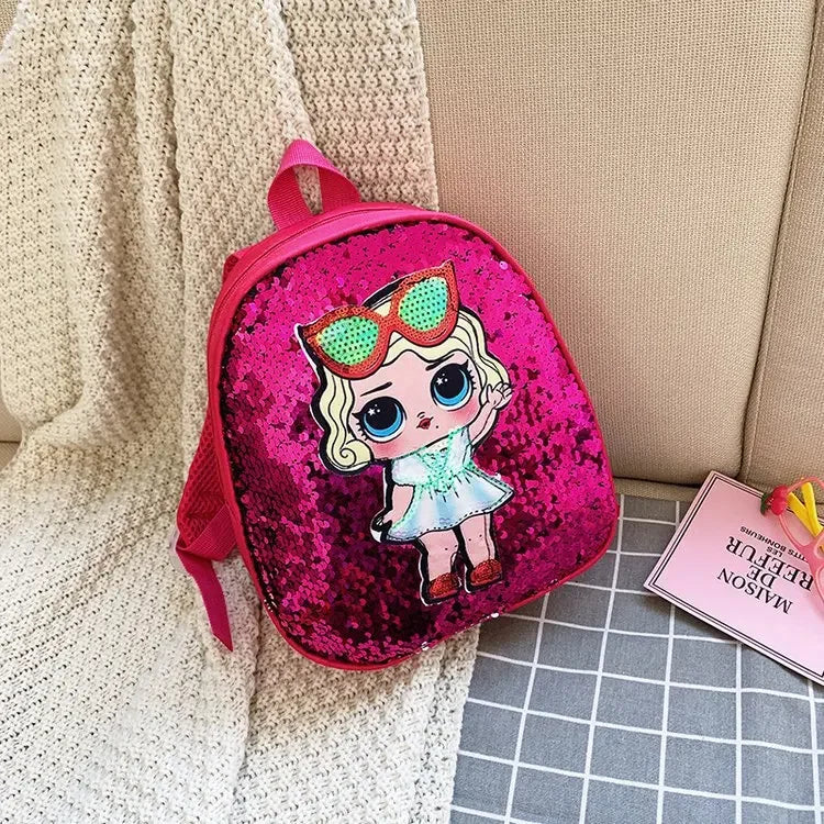 Reversible Sequin Doll Backpack - Princess Fashion (Ages 3-6)
