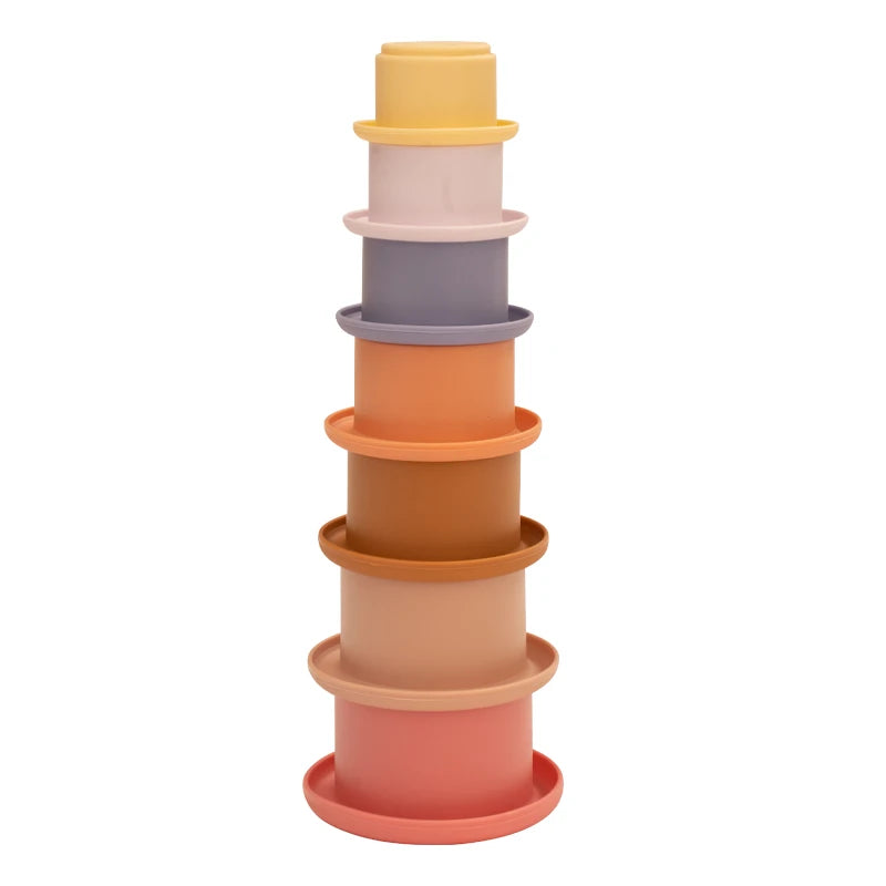 Montessori silicone stacking toy for babies