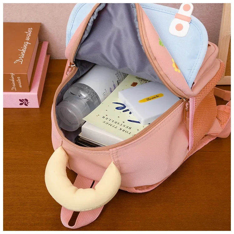 Children's backpack ideal for school, preschool, kindergarten, travel, and outdoor activities. Lightweight and durable.