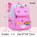 Girls' Waterproof Backpack with Unicorn Design
