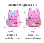 Girls' Waterproof Backpack with Unicorn Design